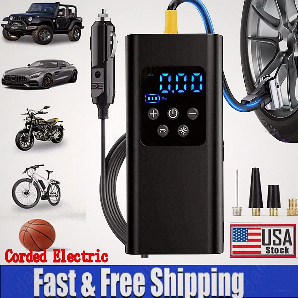 150 PSI Air Compressor Tire Inflator Fits Car Moto Bike Tires Air Pump Upgrade