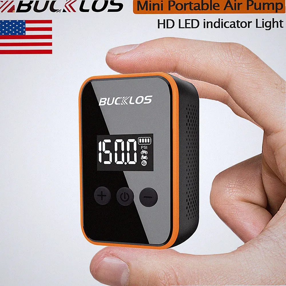 150 PSI Portable Pocket Bike Electric Air Pump MINI Fast Rechargeable Compressor
