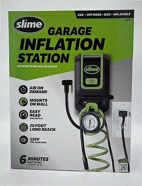 40070 Garage Inflation Station, Wall mounted 120V Infaltor, For cars, bikes