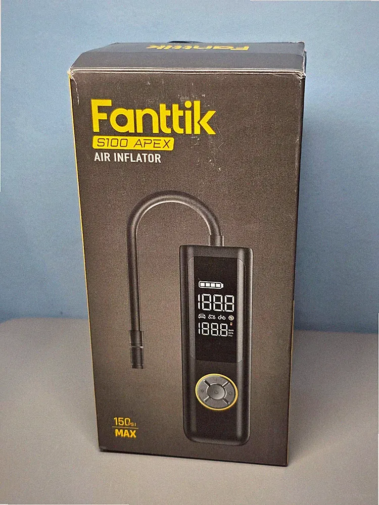 Fanttik S100 APEX Tire Inflator Portable Air Compressor 150 PSI Max For Car,Bike
