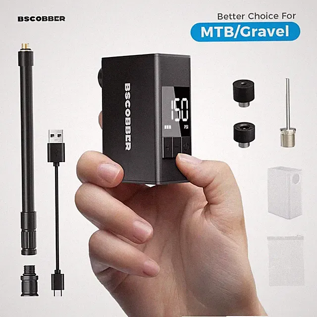 Mini Air Compressor Cycling Pump for Mountain Bike Tires Portable Bike Tire Infl