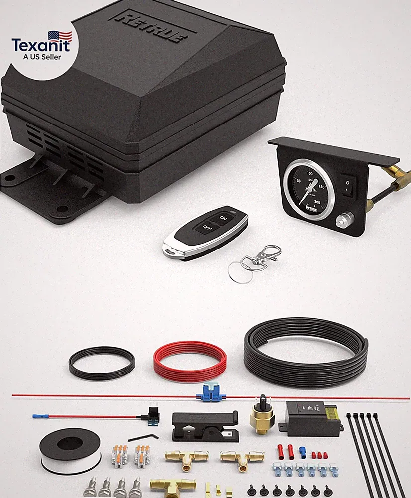 Onboard Air Compressor System for Truck Airbag Suspension with Wireless Remote