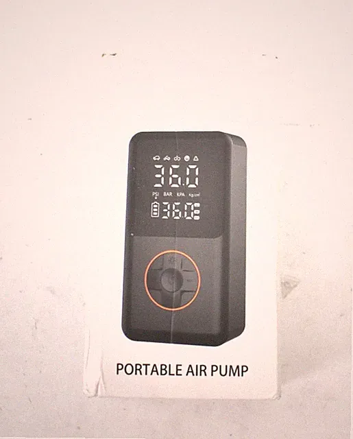 Portable Air Pump Tire Inflator Compressor 150 PSI Cordless For Bike Pump Set