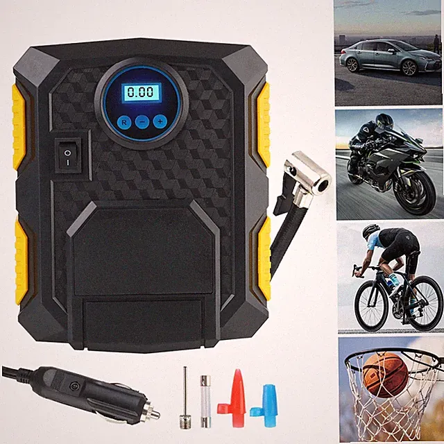 Portable Digital Automotive Air Compressor Pump for Car Motorcycle Bike