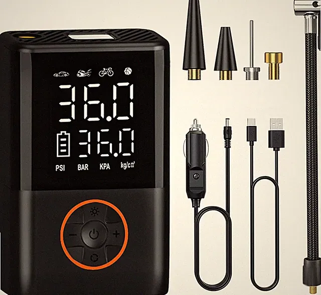 Tire Inflator Portable Air Compressor for Car Motorcycle Mini 150 PSI Electric B
