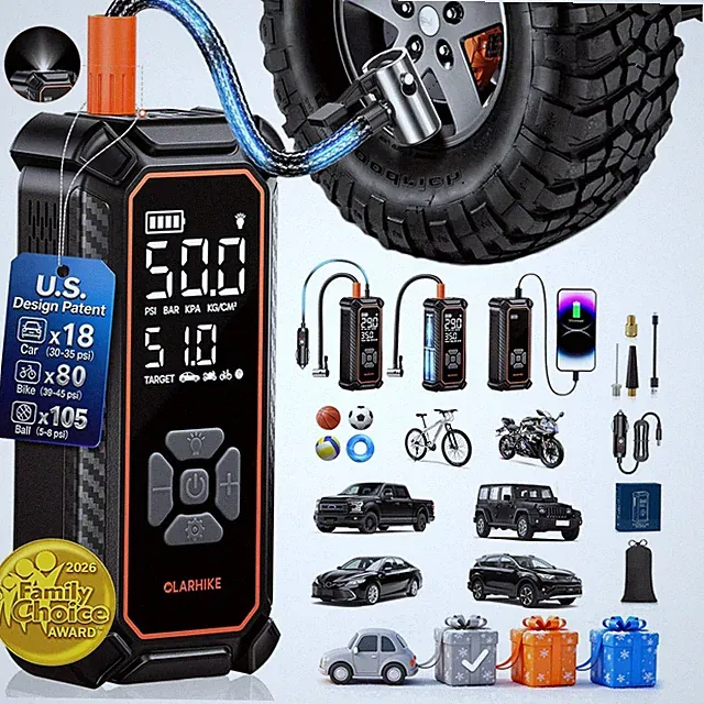 Wireless Air Pump for Car, Bike, Motorcycle - Gift Idea
