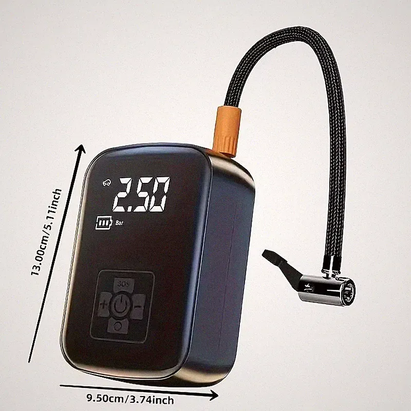 Wireless Car Air Compressor: Electric Tire Inflator for Bikes & Balls